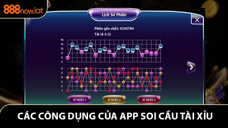Các công dụng của App soi cầu tài xỉu